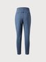 Fest Unifarben Denim Legging